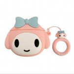 Wholesale Cute Design Cartoon Silicone Cover Skin for Airpod (1 / 2) Charging Case (Pink Doggy)